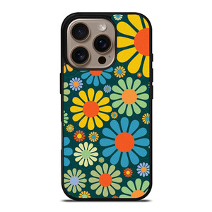 HIPPIE FLOWER PATTERN iPhone 16 Pro Case Cover