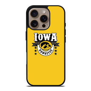IOWA HAWKEYES LOGO UNIVERSITY BASKETBALL TEAM iPhone 16 Pro Case Cover