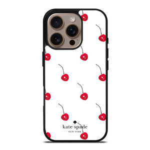 KATE SPADE NEW YORK LOGO CHERRIES iPhone 16 Pro Case Cover KATE SPADE NEW YORK LOGO CHERRIES iPhone 16 Pro Case Cover