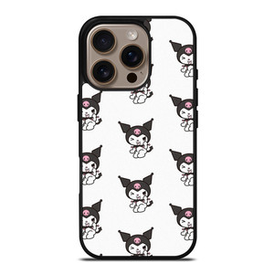 KUROMI CAT ANIME PATTERN iPhone 16 Pro Case Cover KUROMI CAT ANIME PATTERN iPhone 16 Pro Case Cover