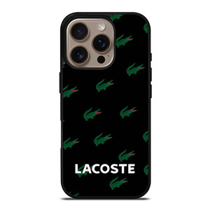 LACOSTE LOGO PATTERN iPhone 16 Pro Case Cover LACOSTE LOGO PATTERN iPhone 16 Pro Case Cover