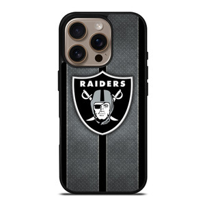 LAS VEGAS RAIDERS NFL METAL STRIPE iPhone 16 Pro Case Cover