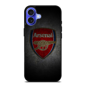 ARSENAL FC GUNNERS GRUNGE LOGO iPhone 16 Case Cover ARSENAL FC GUNNERS GRUNGE LOGO iPhone 16 Case Cover