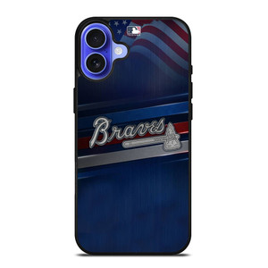 ATLANTA BRAVES MLB LOGO iPhone 16 Case Cover ATLANTA BRAVES MLB LOGO iPhone 16 Case Cover