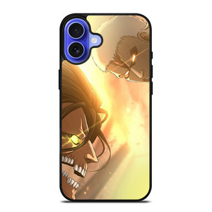 ATTACK ON TITAN EREN VS REINER iPhone 16 Case Cover ATTACK ON TITAN EREN VS REINER iPhone 16 Case Cover