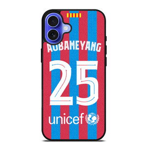 AUBAMEYANG 25 FC BARCELONA 2022 iPhone 16 Case Cover AUBAMEYANG 25 FC BARCELONA 2022 iPhone 16 Case Cover