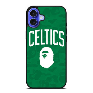 BOSTON CELTICS X BAPE CAMO iPhone 16 Case Cover