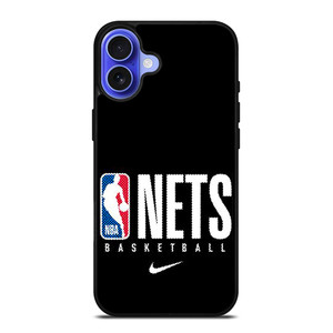 BROOKLYN NETS NBA BASKETBALL LOGO iPhone 16 Case Cover