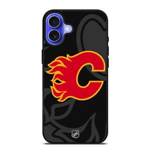 CALGARY FLAMES NHL TEAM iPhone 16 Case Cover