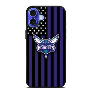 CHARLOTTE HORNETS NBA USA FLAG iPhone 16 Case Cover