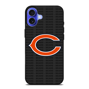 CHICAGO BEARS FOOTBALL TEXT iPhone 16 Case Cover