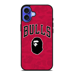 CHICAGO BULLS X BAPE CAMO iPhone 16 Case Cover