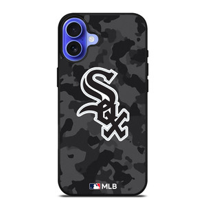 CHICAGO WHITE SOX BASEBALL BLACK CAMO iPhone 16 Case Cover