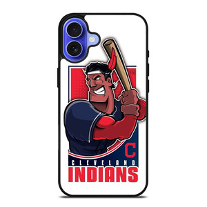 CLEVELAND INDIANS LOGO BASEBALL ICON iPhone 16 Case Cover CLEVELAND INDIANS LOGO BASEBALL ICON iPhone 16 Case Cover