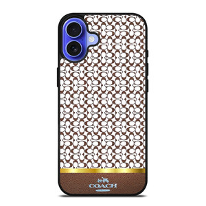 COACH NEW YORK ICON BROWN EMBLEM iPhone 16 Case Cover