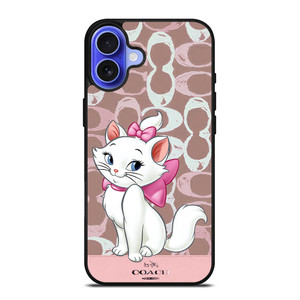 COACH NEW YORK LOGO MARIE ARISTOCAT DISNEY iPhone 16 Case Cover