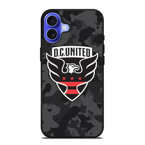 DC UNITED MLS BLACK CAMO iPhone 16 Case Cover