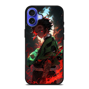 DEMON SLAYER TANJIRO KAMADO ANIME MANGA iPhone 16 Case Cover DEMON SLAYER TANJIRO KAMADO ANIME MANGA iPhone 16 Case Cover