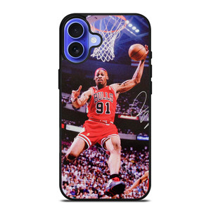 DENNIS RODMAN CHICAGO BULLS NBA iPhone 16 Case Cover DENNIS RODMAN CHICAGO BULLS NBA iPhone 16 Case Cover