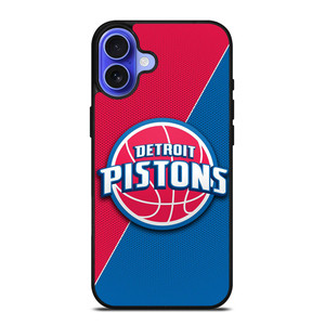 DETROIT PISTONS NBA BASKETBALL LOGO iPhone 16 Case Cover