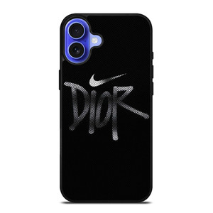 DIOR X NIKE LOGO iPhone 16 Case Cover DIOR X NIKE LOGO iPhone 16 Case Cover