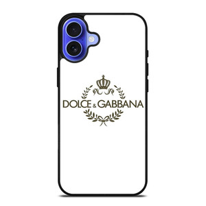 DOLCE AND GABBANA WHITE LOGO iPhone 16 Case Cover