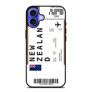 FLIGHT TICKETS NEW ZEALAND iPhone 16 Case Cover