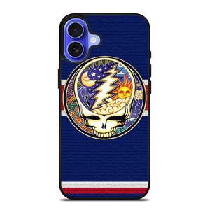 GRATEFUL DEAD BAND SKULL LOGO MOON AND SUN iPhone 16 Case Cover