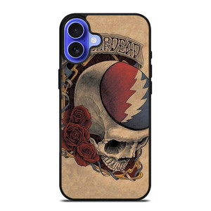 GRATEFUL DEAD SKULL LOGO ART iPhone 16 Case Cover