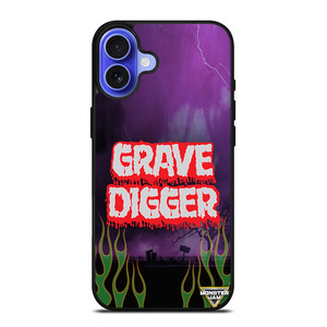 GRAVE DIGGER MONSTER TRUCK iPhone 16 Case Cover GRAVE DIGGER MONSTER TRUCK iPhone 16 Case Cover