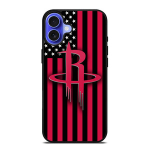 HOUSTON ROCKETS NBA USA FLAG iPhone 16 Case Cover