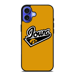 IOWA HAWKEYES UNIVERSITY BASKETBALL TEAM LOGO iPhone 16 Case Cover