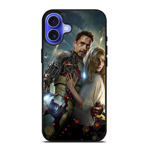 IRON MAN TONY STARK AND PEPPER iPhone 16 Case Cover