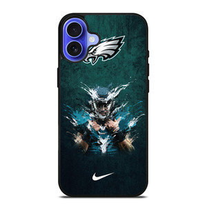 JALEN HURTS PHILADELPHIA EAGLES iPhone 16 Case Cover JALEN HURTS PHILADELPHIA EAGLES iPhone 16 Case Cover