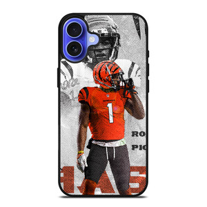 JAMARR CHASE CINCINNATI BENGALS NFL FOOTBALL iPhone 16 Case Cover JAMARR CHASE CINCINNATI BENGALS NFL FOOTBALL iPhone 16 Case Cover