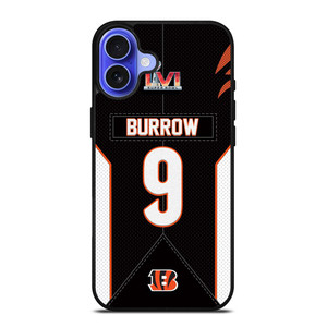 JOE BURROW CINCINNATI BENGALS NFL SUPER BOWL LVI iPhone 16 Case Cover