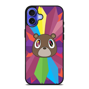 KANYE WEST DROPOUT BEAR FACE ICON iPhone 16 Case Cover