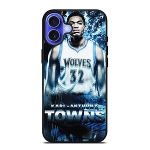 KARL ANTHONY TOWNS MINNESOTA TIMBERWOLVES iPhone 16 Case Cover KARL ANTHONY TOWNS MINNESOTA TIMBERWOLVES iPhone 16 Case Cover