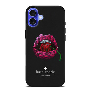 KATE SPADE NEW YORK LIPS AND CHERRY iPhone 16 Case Cover