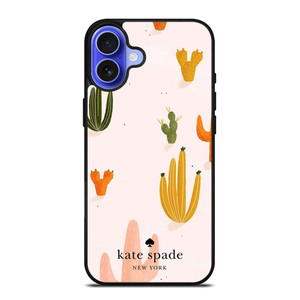 KATE SPADE NEW YORK LOGO CACTUS iPhone 16 Case Cover KATE SPADE NEW YORK LOGO CACTUS iPhone 16 Case Cover