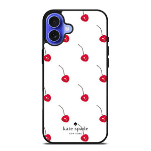 KATE SPADE NEW YORK LOGO CHERRIES iPhone 16 Case Cover