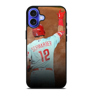 KYLE SCHWARBER PHILADELPHIA PHILLIES iPhone 16 Case Cover KYLE SCHWARBER PHILADELPHIA PHILLIES iPhone 16 Case Cover