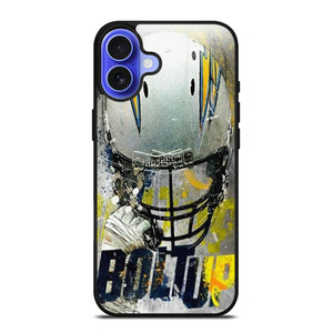 LOS ANGELES CHARGERS FOOTBALL BOLT UP iPhone 16 Case Cover LOS ANGELES CHARGERS FOOTBALL BOLT UP iPhone 16 Case Cover