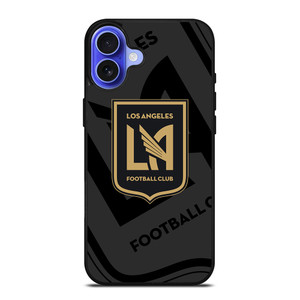 LOS ANGELES FC MLS BLACK iPhone 16 Case Cover LOS ANGELES FC MLS BLACK iPhone 16 Case Cover