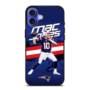 MAC JONES NEW ENGLAND PATRIOT FOOTBALL iPhone 16 Case Cover