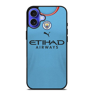 MANCHESTER CITY 2022-23 JERSEY iPhone 16 Case Cover MANCHESTER CITY 2022-23 JERSEY iPhone 16 Case Cover