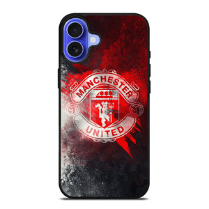 MANCHESTER UNITED FOOTBALL CLUB LOGO iPhone 16 Case Cover MANCHESTER UNITED FOOTBALL CLUB LOGO iPhone 16 Case Cover
