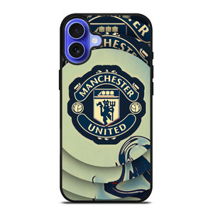 MANCHESTER UNITED LOGO SOCCER iPhone 16 Case Cover