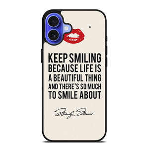 MARILYN MONROE QUOTES iPhone 16 Case Cover MARILYN MONROE QUOTES iPhone 16 Case Cover