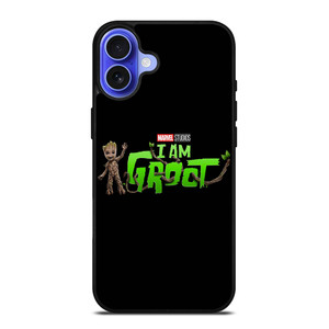 MARVEL I AM GROOT LOGO iPhone 16 Case Cover
